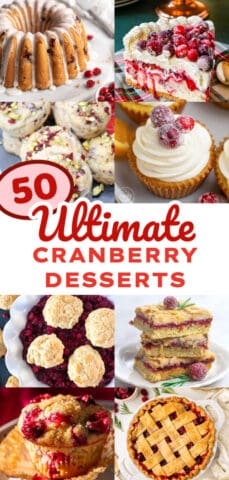 50 Stunning Cranberry Desserts