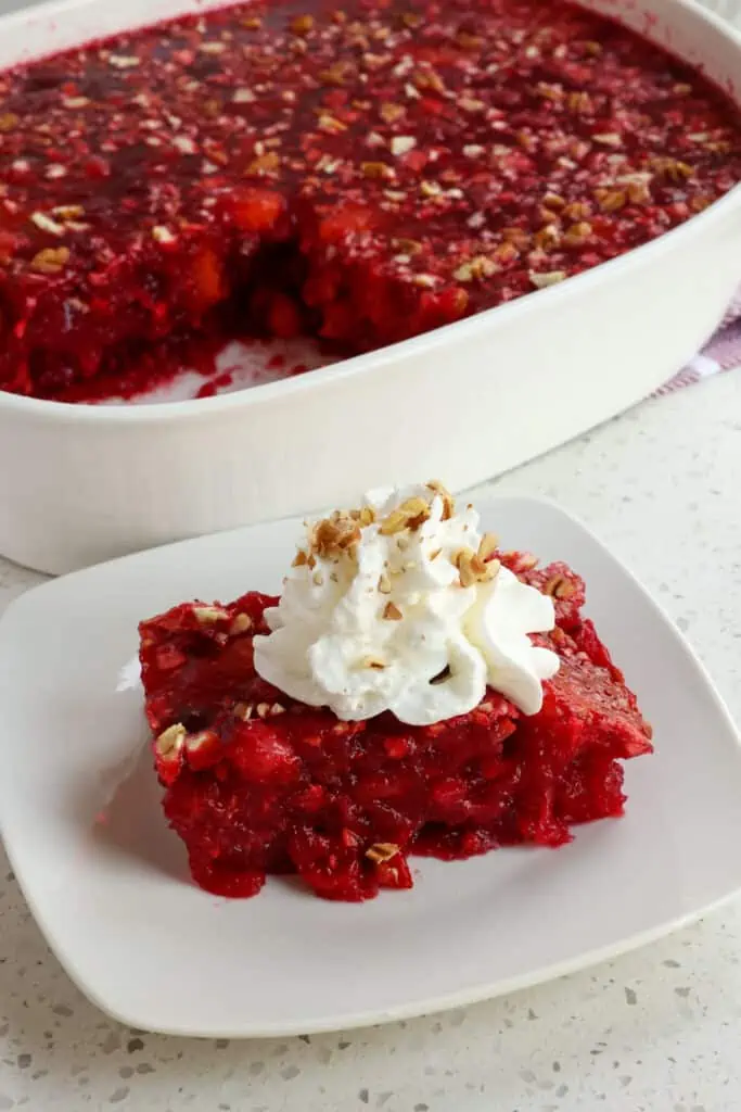 jello salad with berries