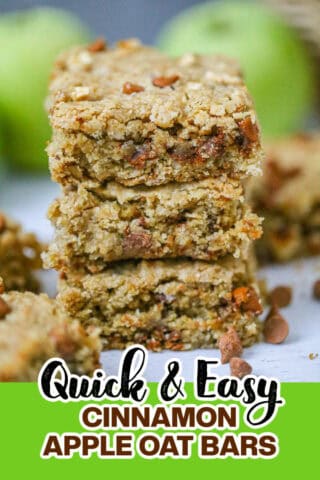 Easy CINNAMON APPLE OATMEAL BARS