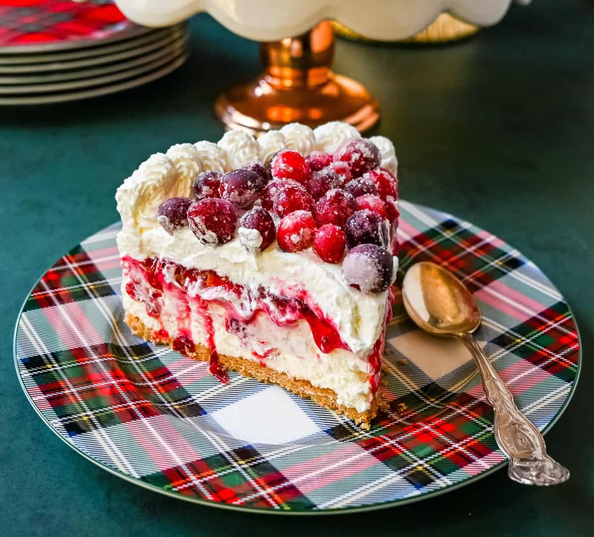 no bake cheesecake with cranberries recipe