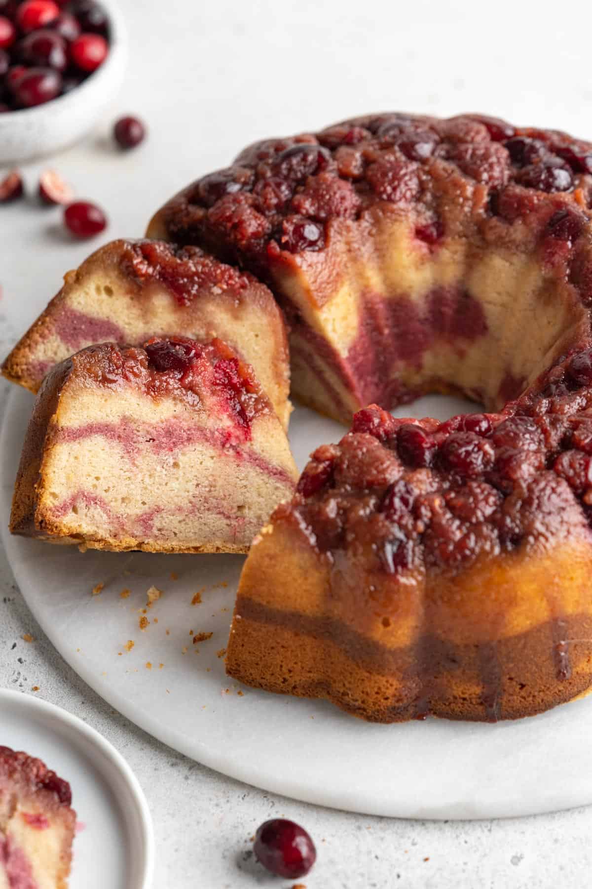 holiday berry bundt cake