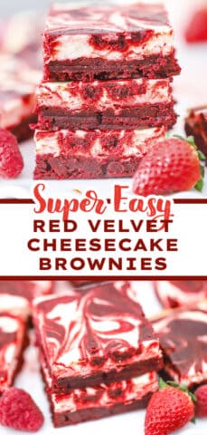 Dreamy Red Velvet Cheesecake Brownies