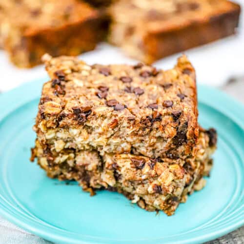 Divine Banana Chocolate Chip Baked Oatmeal