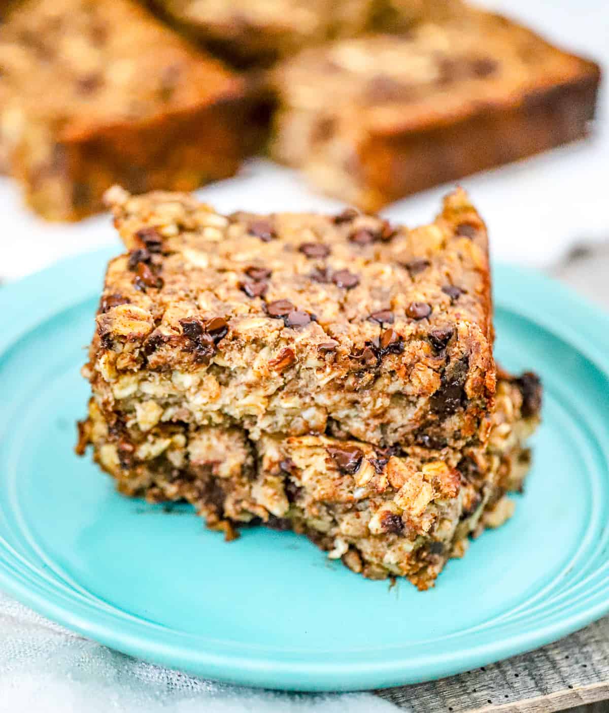 Divine Banana Chocolate Chip Baked Oatmeal