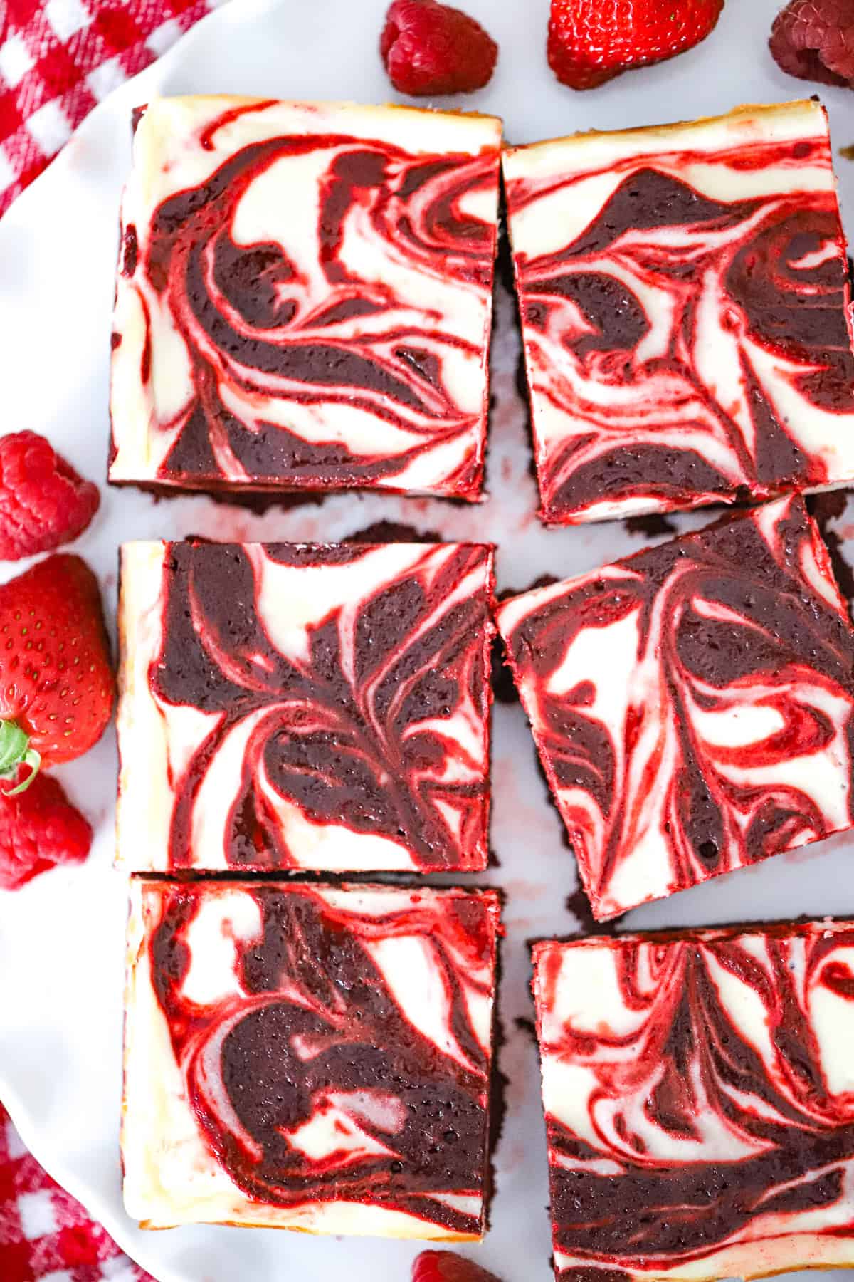 Dreamy Red Velvet Cheesecake Brownies recipe with cream cheese valentine's day and christmas favorites