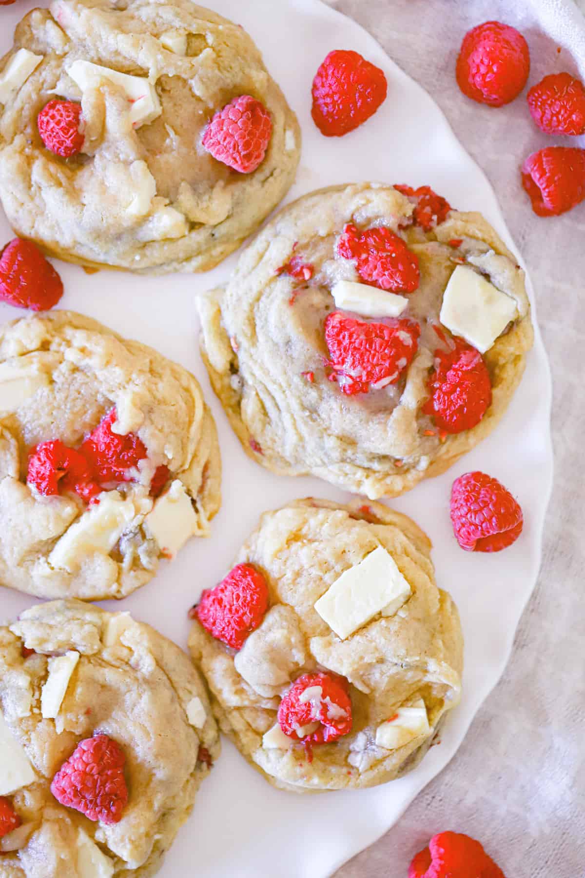 Best-Ever Raspberry white Chocolate Cookies recipe