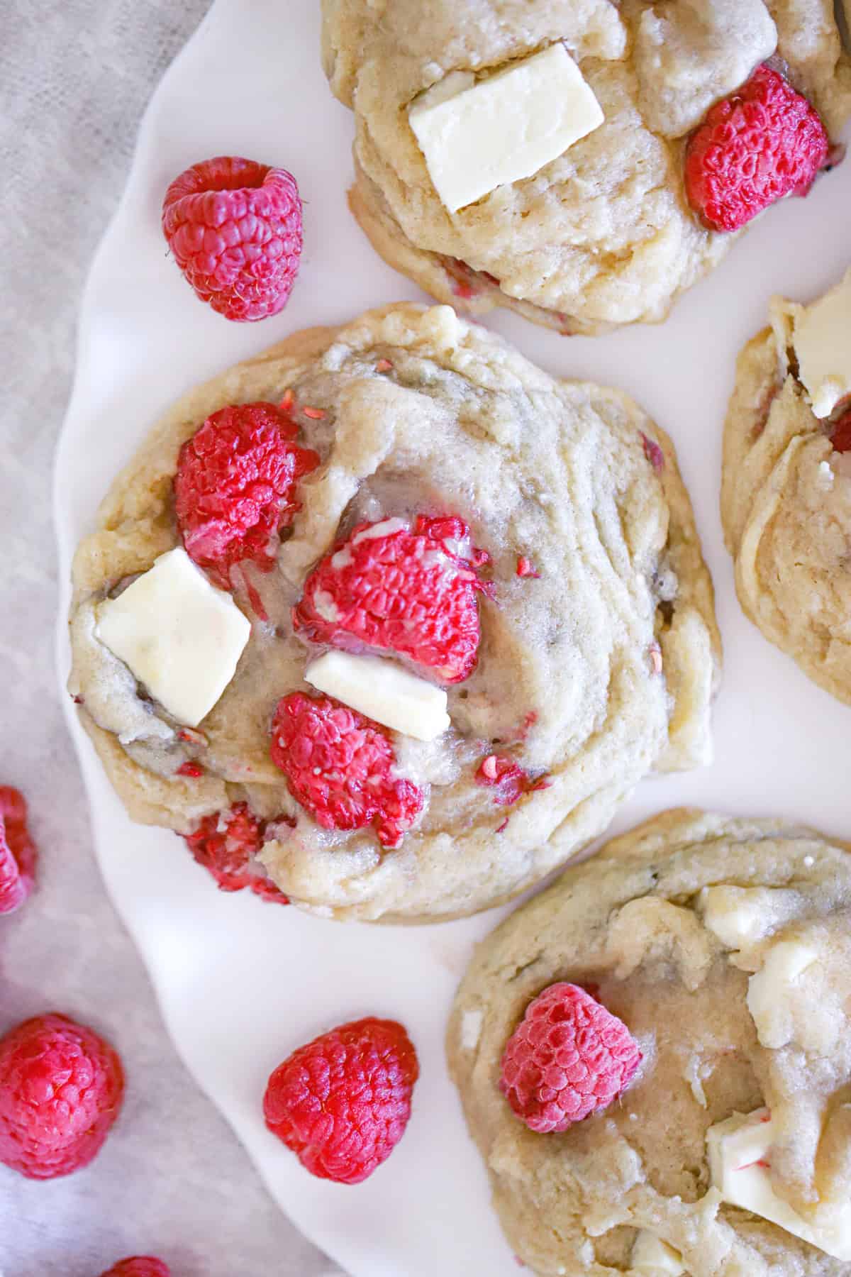 Best-Ever Raspberry white Chocolate Cookies recipe