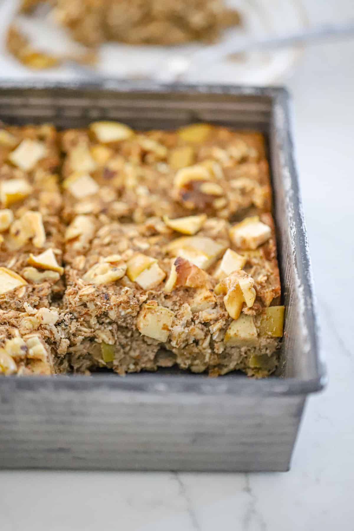 Apple Cinnamon Walnut Baked Oatmeal Recipe - Protein & Fiber Packed