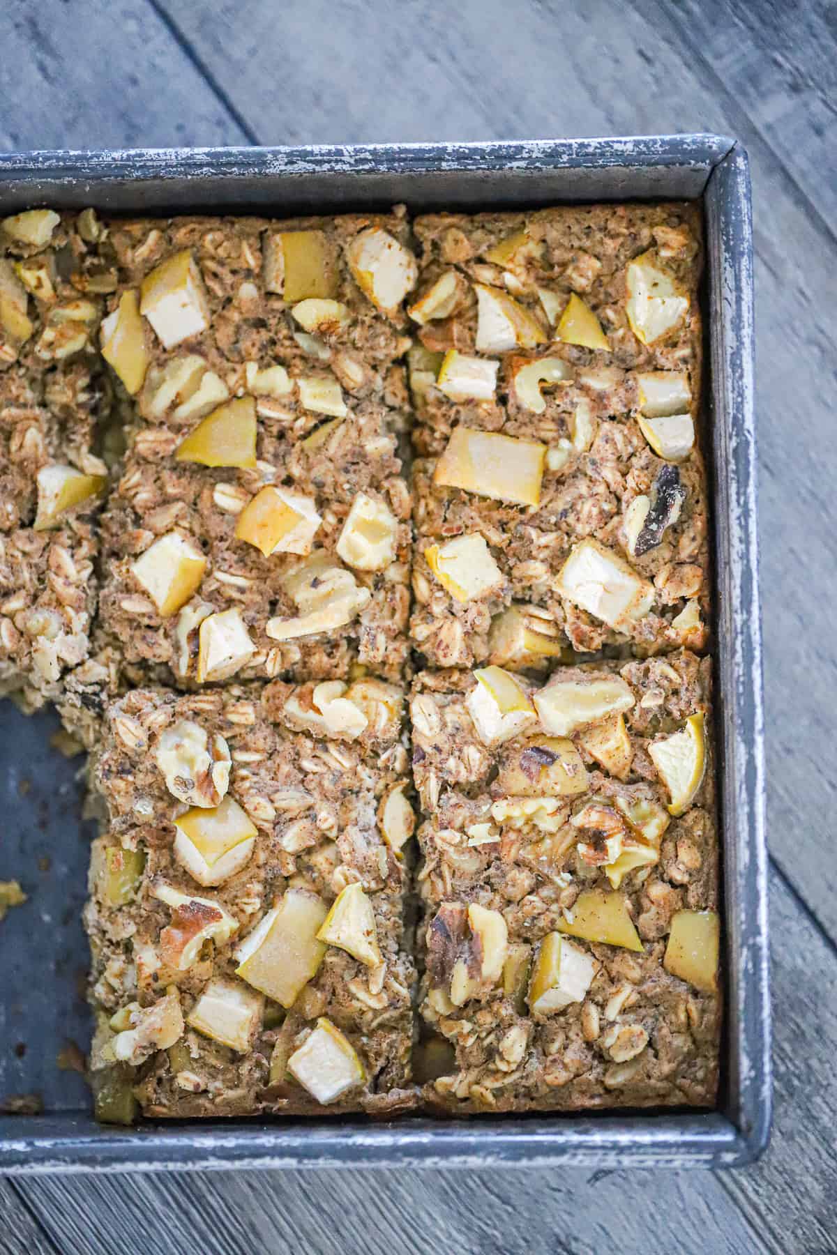 Apple Cinnamon Walnut Baked Oatmeal Recipe - Protein & Fiber Packed