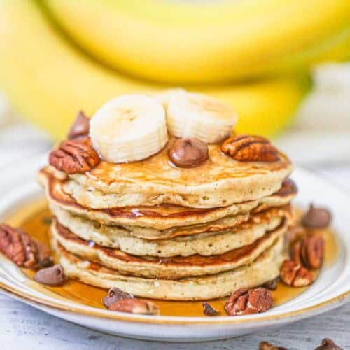 Banana Chocolate Chip Pancakes