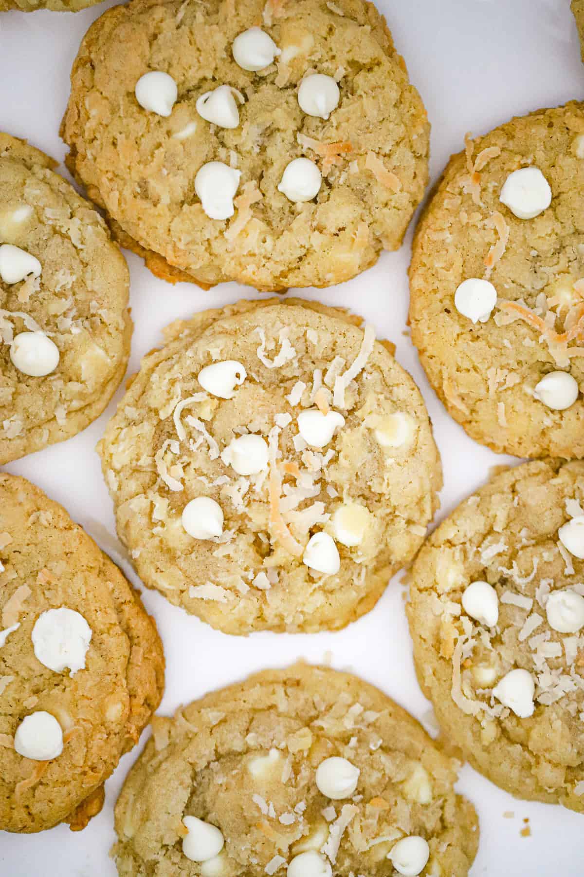 Best-Ever chewy Coconut White Chocolate Chip Cookies recipe