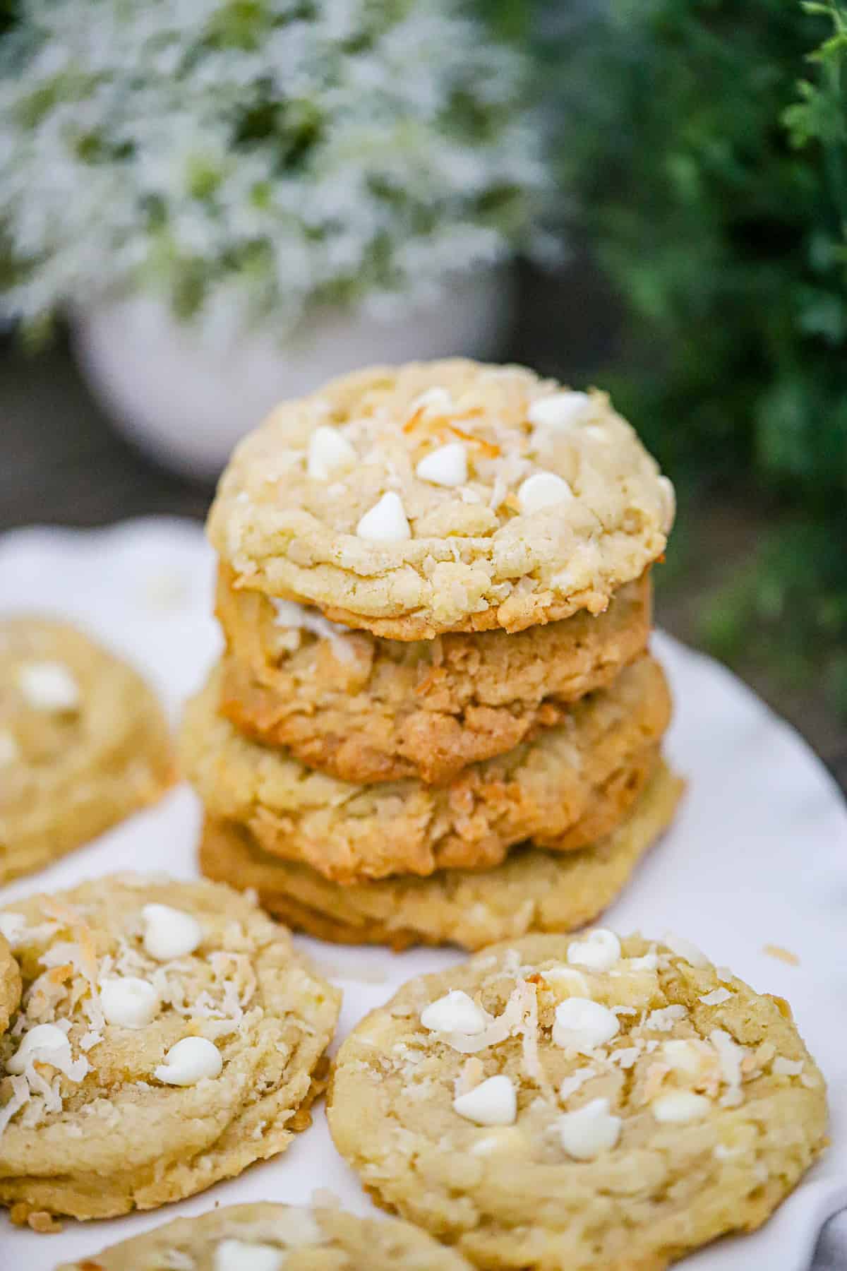 Best-Ever chewy Coconut White Chocolate Chip Cookies recipe