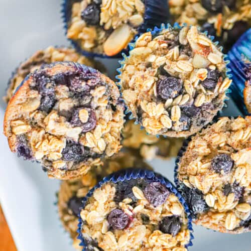 Best Blueberry Oat Muffins Made with Almond Flour