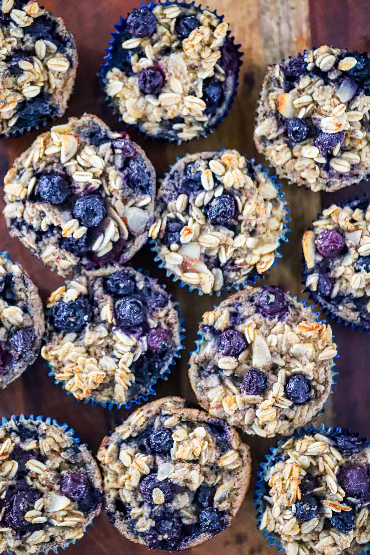 Super Healthy Blueberry Oat Muffins Made with Almond Flour recipe