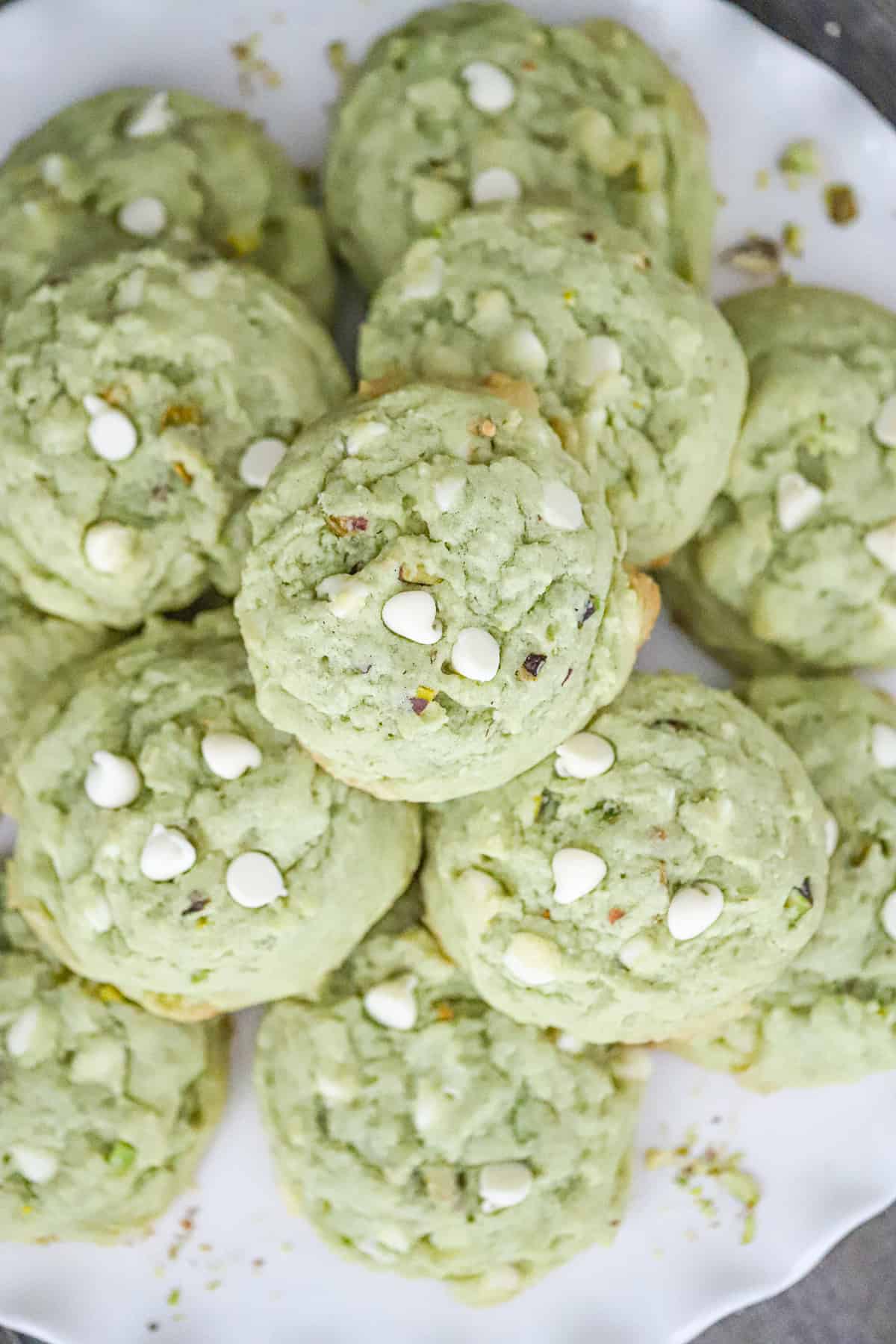 Pistachio Pudding Cookies