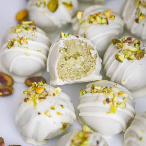 Pistachio Cookie Truffles